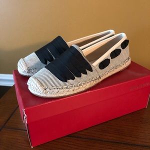 Black and natural (cream) espadrilles